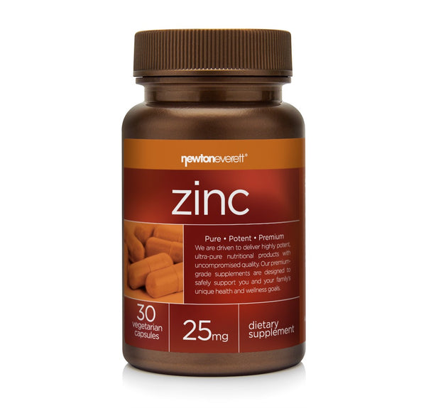 ZINC 25mg 30 Vegetarian Capsules - NEWTON-EVERETT®
