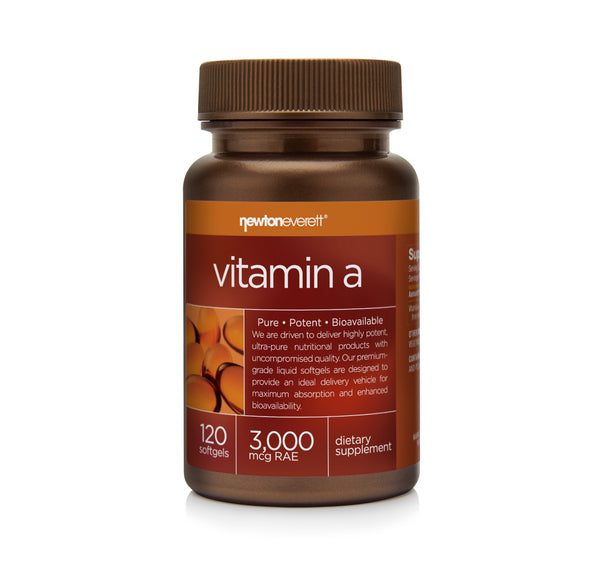 VITAMIN A 3,000 mcg RAE (10,000 IU) 120 Softgels - NEWTON-EVERETT®