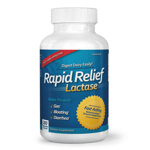 RAPID RELIEF LACTASE 180 Vegetarian Capsules - NEWTON-EVERETT®