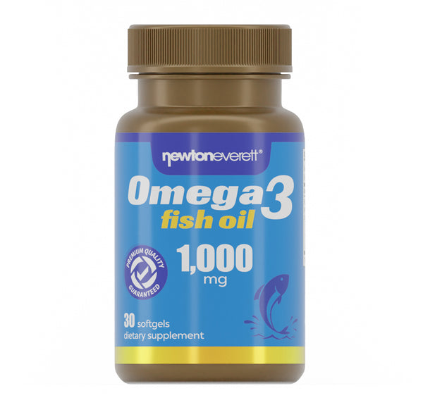 OMEGA-3 FISH OIL 1000mg 30 Softgels - NEWTON-EVERETT®
