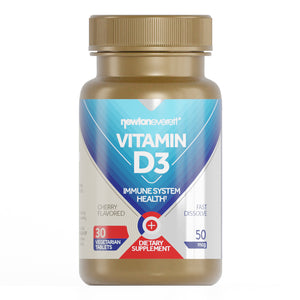 VITAMIN D3 2,000 IU (Fast Dissolve) 30 Cherry Flavored Mini Tablets - NEWTON-EVERETT®