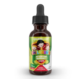 CHILDREN'S ATTENTION SUPPORT LIQUID DROPS (Alcohol Free) (1 fl oz) 30ml - NEWTON-EVERETT®